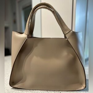 Melie Bianco tan Megan 2-in-1 purse